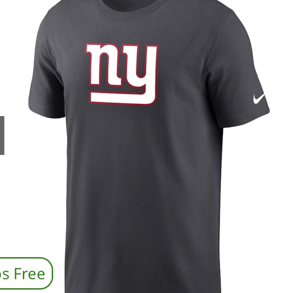 Nike Men's Medium New York Giants Tonal Logo Legend Grey T-Shirt NFL